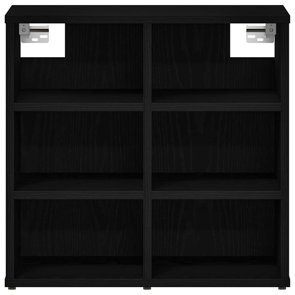 Shoe Cabinet 2 pcs Black Oak 52 x 30 x 50.5 cm Engineered Wood