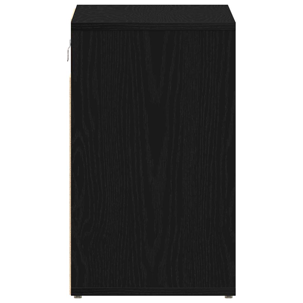 Shoe Cabinet 2 pcs Black Oak 52 x 30 x 50.5 cm Engineered Wood