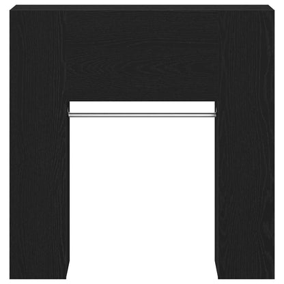 Hallway Cabinet Black Oak 97.5 x 37 x 99 cm Engineered Wood