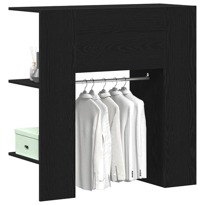 Hallway Cabinet Black Oak 97.5 x 37 x 99 cm Engineered Wood