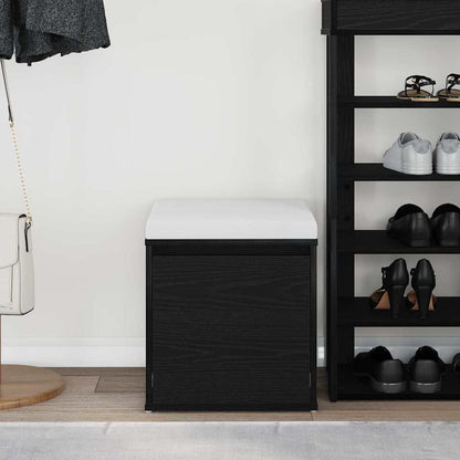 Chest of Drawers Black Oak 40.5 x 40 x 40 cm Engineered Wood
