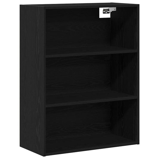 Hanging Wall Cabinet Black Oak 69.5 x 32.5 x 90 cm