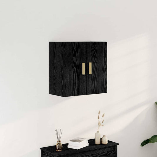 Wall Cabinet 60 x 30 x 60 cm Engineered Wood Black Oak