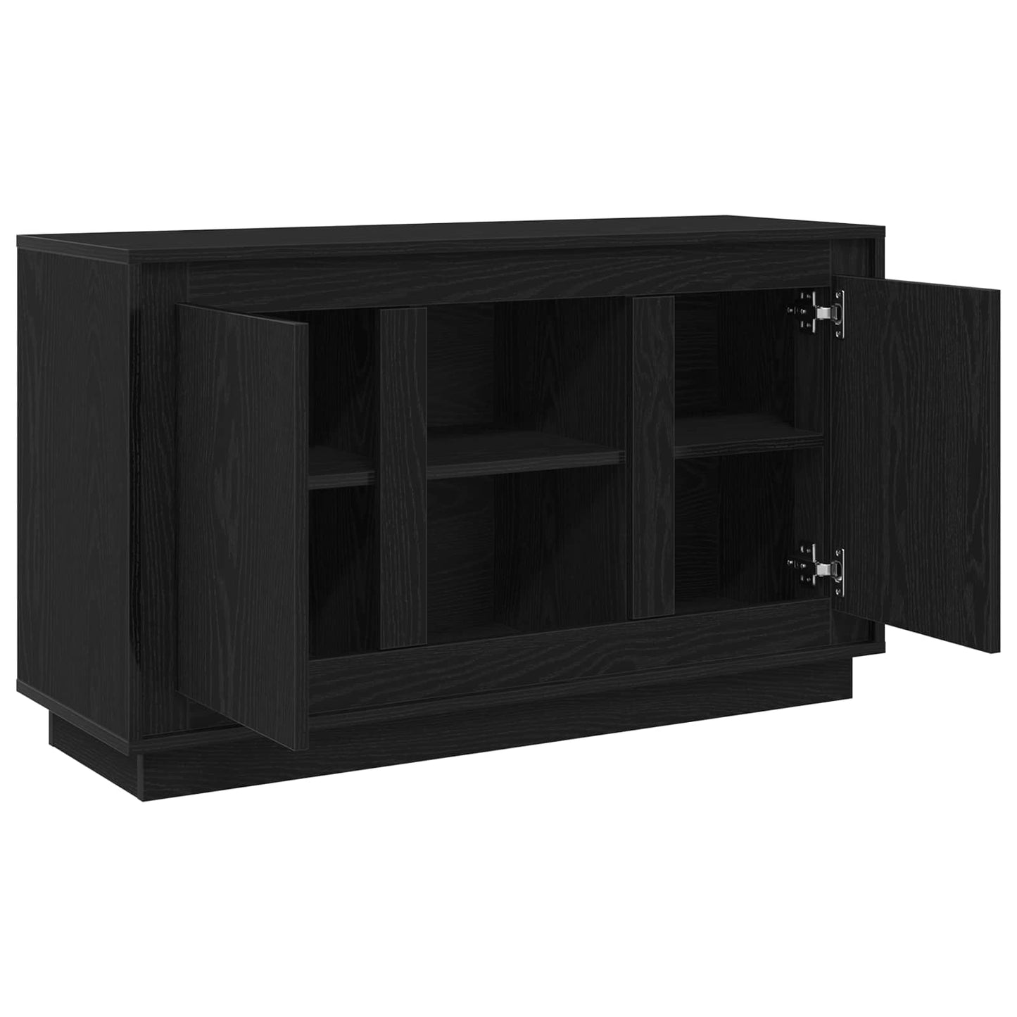 Sideboard Black Oak 102 x 35 x 60 cm Engineered Wood