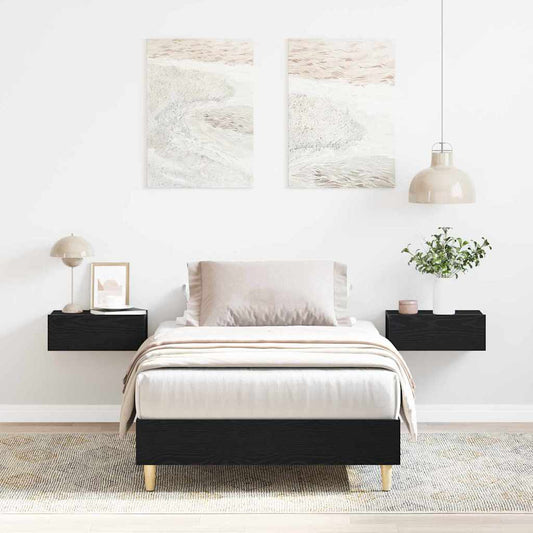 Bed Frame Black oak 90 x 200 cm