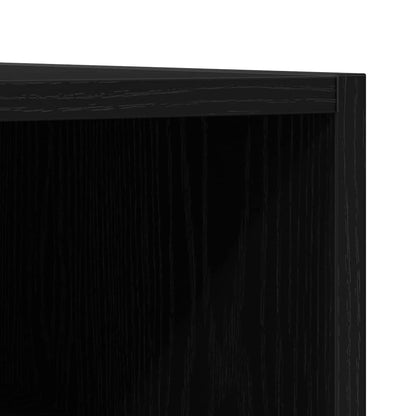 Record Cabinet Black Oak 100 x 38 x 48 cm Engineered Wood