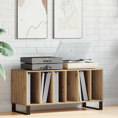 Record Cabinet Artisan Oak 100x38x48 cm Engineered Wood