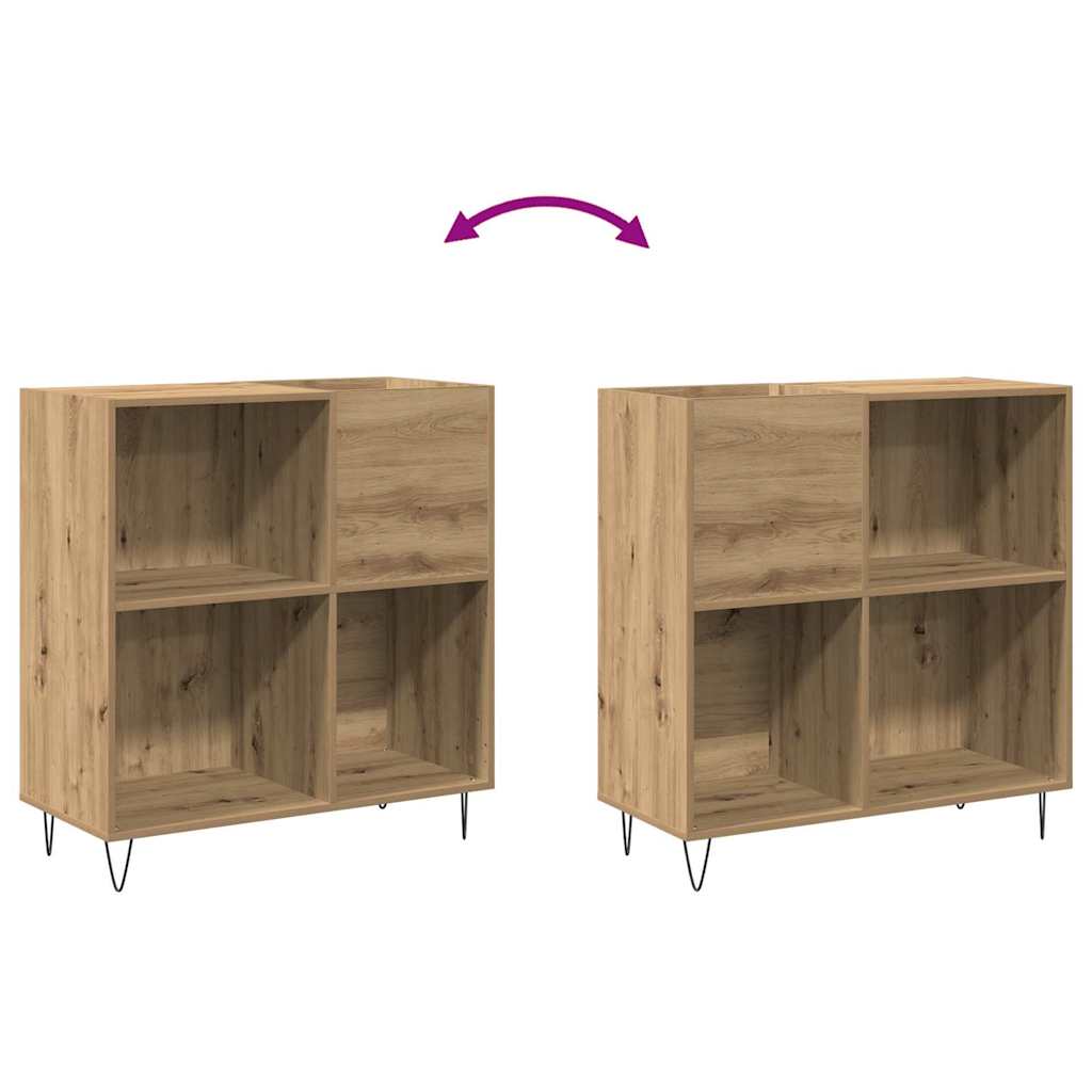 Record Cabinet Artisan oak 85 x 38 x 89 cm Engineered Wood
