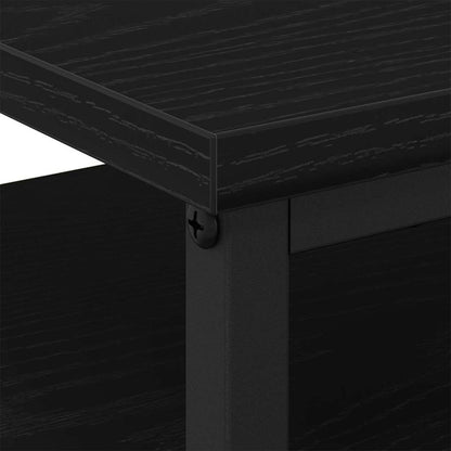 Bedside Cabinet Black Oak 34 x 35.5 x 50 cm Engineered Wood