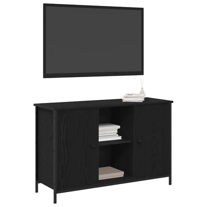 TV Cabinet Set Black Oak 101 x 35 x 65 cm Engineered Wood