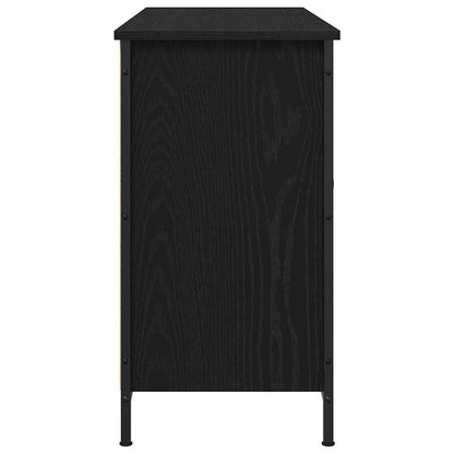 TV Cabinet Set Black Oak 101 x 35 x 65 cm Engineered Wood