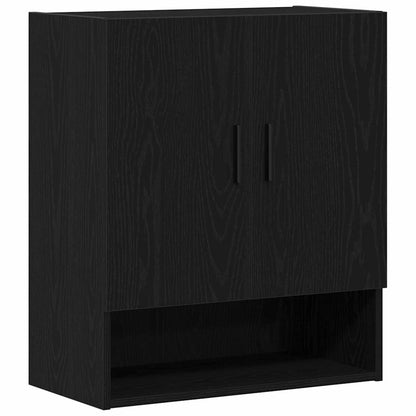 Wall-mounted Cabinet Black Oak 60 x 31 x 70 cm Engineered Wood