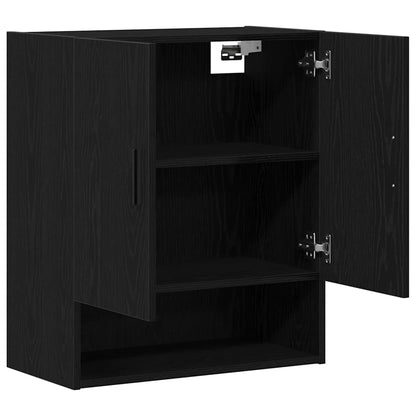Wall-mounted Cabinet Black Oak 60 x 31 x 70 cm Engineered Wood