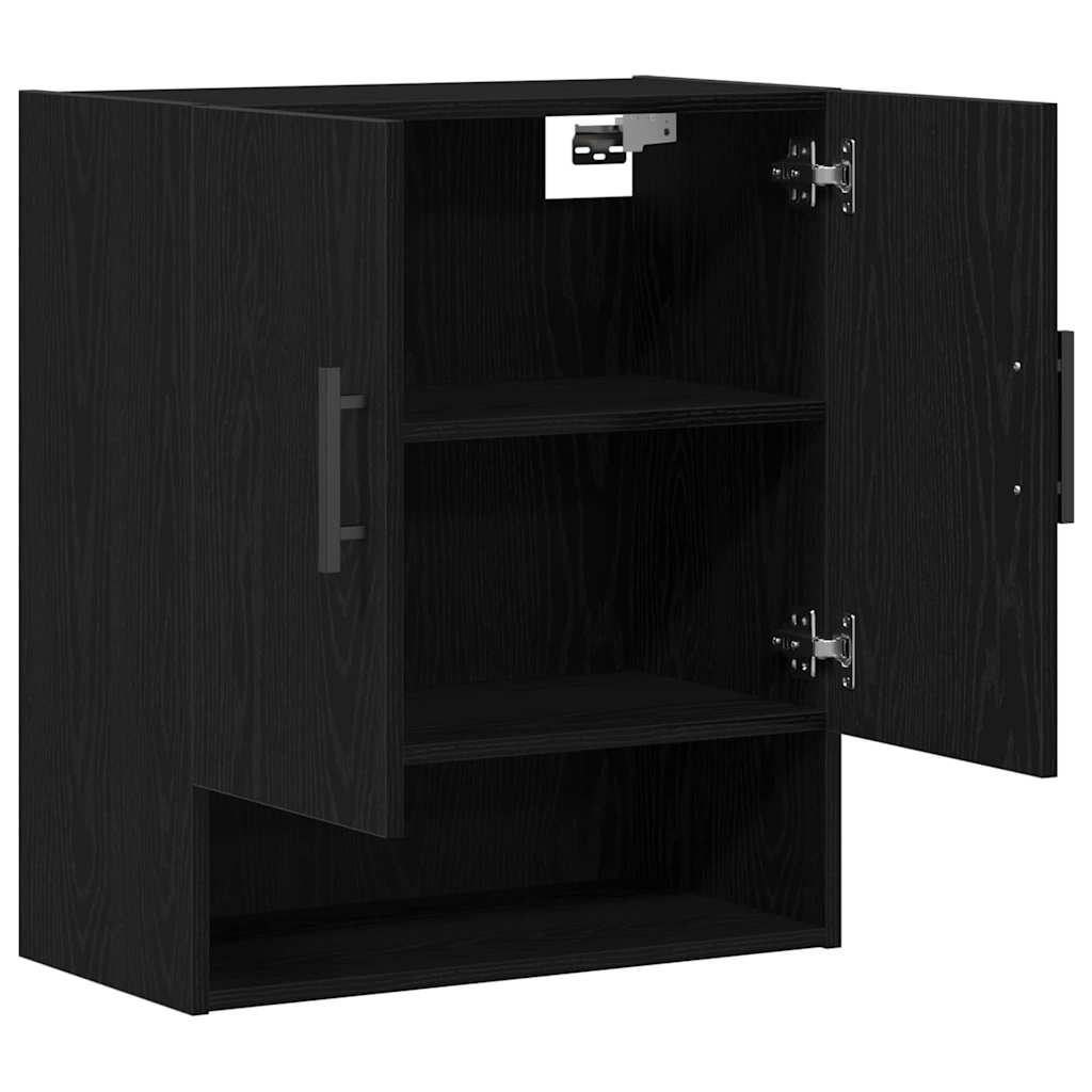 Wall-mounted Cabinet Black Oak 60 x 31 x 70 cm Engineered Wood