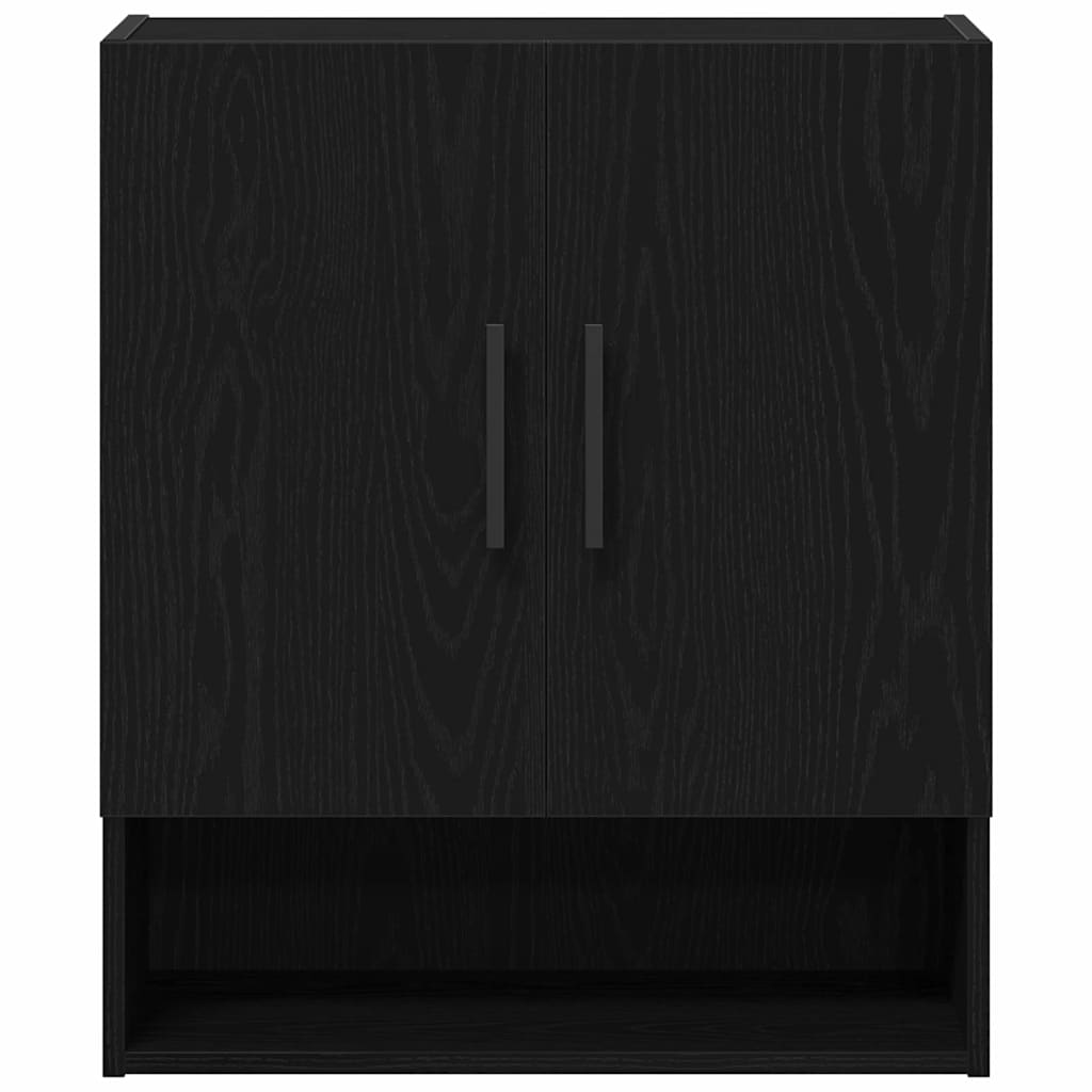 Wall-mounted Cabinet Black Oak 60 x 31 x 70 cm Engineered Wood