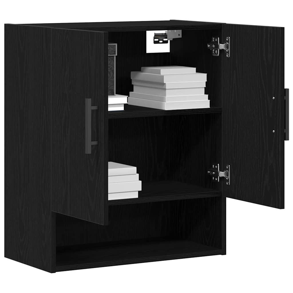Wall-mounted Cabinet Black Oak 60 x 31 x 70 cm Engineered Wood