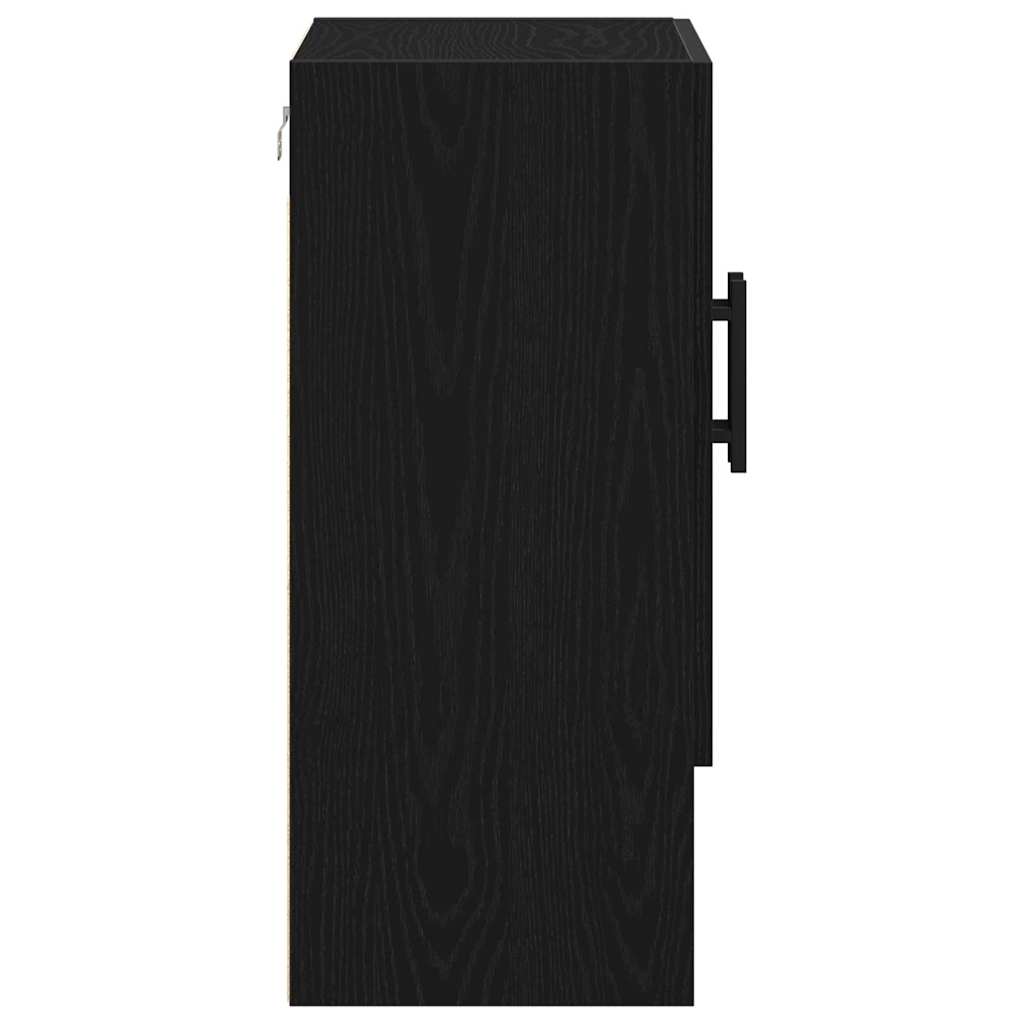 Wall-mounted Cabinet Black Oak 60 x 31 x 70 cm Engineered Wood