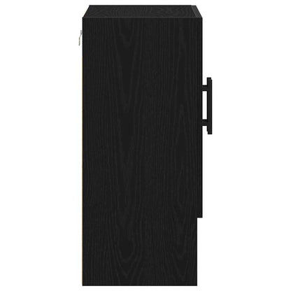 Wall-mounted Cabinet Black Oak 60 x 31 x 70 cm Engineered Wood