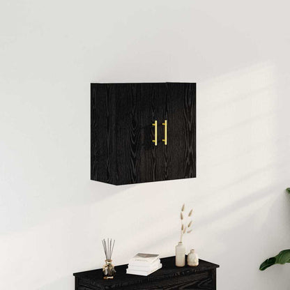 Wall-mounted Cabinet Black Oak 60 x 31 x 70 cm Engineered Wood