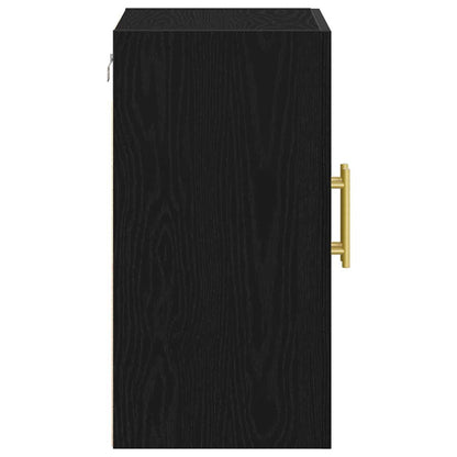 Wall-mounted Cabinet Black Oak 60 x 31 x 70 cm Engineered Wood