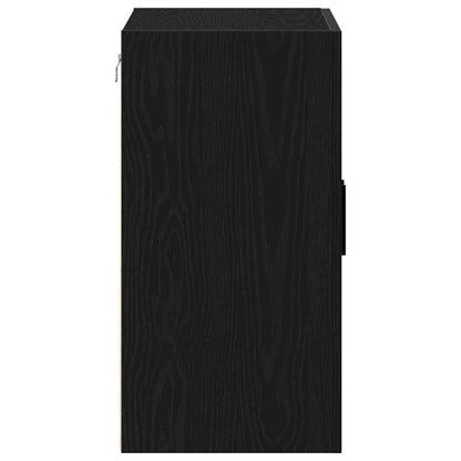 Wall-mounted Cabinet Black Oak 60 x 31 x 60 cm Engineered Wood