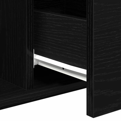 Coffee Table Black Oak 90 x 50 x 36.5 cm Engineered Wood