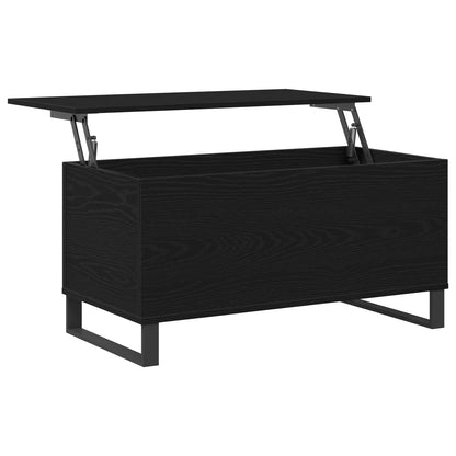 Coffee Table Black Oak 90 x 44.5 x 45 cm Engineered Wood