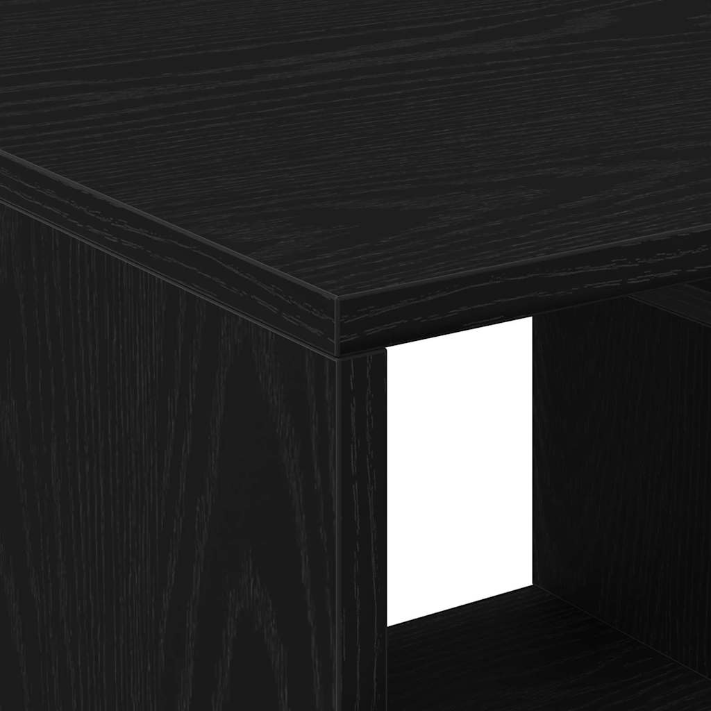 Coffee Table Black Oak 90 x 49 x 45 cm Engineered Wood