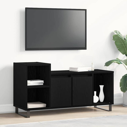 TV Cabinet Set 100 x 35 x 55 cm Black Oak Engineered Wood