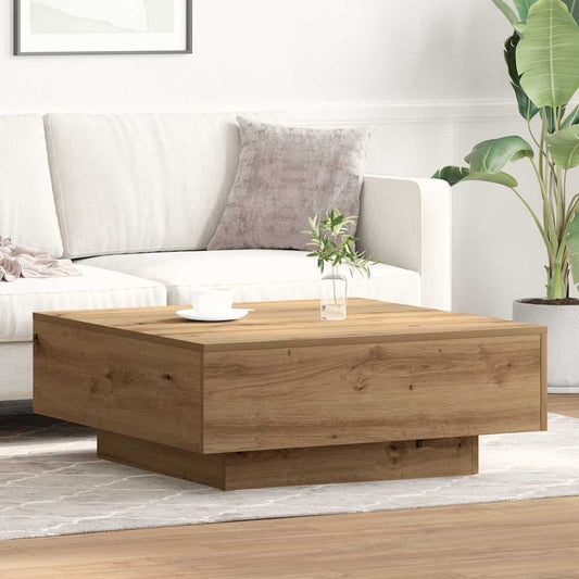 Coffee Table Artisan oak 80 x 80 x 31 cm Engineered wood