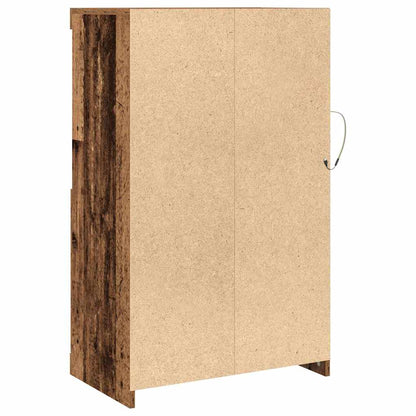 LED Sideboard Old Wood 60.5 x 37 x 100 cm Engineered Wood