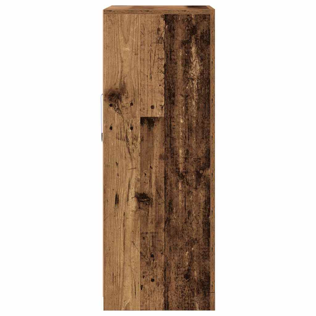 LED Sideboard Old Wood 60.5 x 37 x 100 cm Engineered Wood
