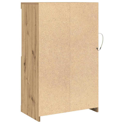 LED Sideboard 60.5 x 37 x 100 cm Engineered Wood Artisan Oak