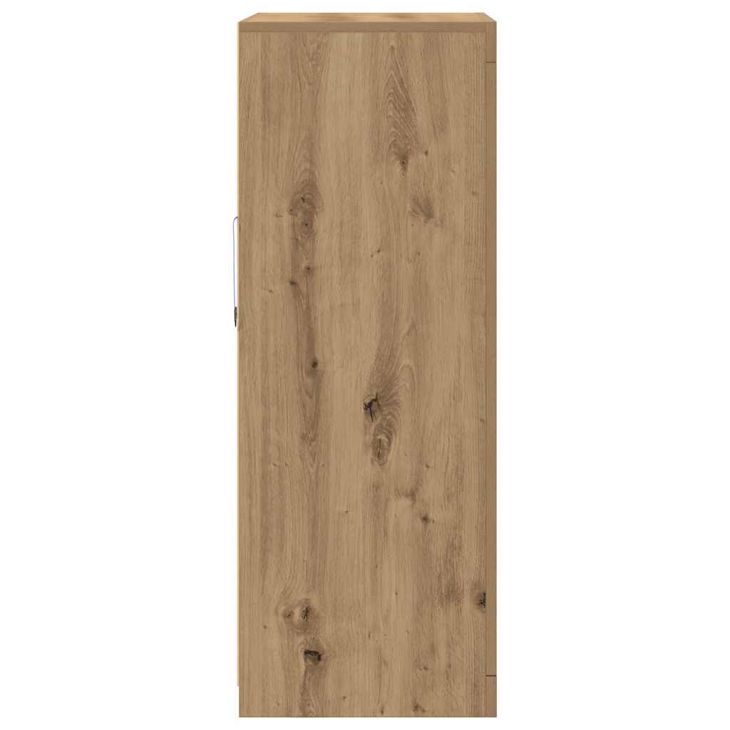 LED Sideboard 60.5 x 37 x 100 cm Engineered Wood Artisan Oak