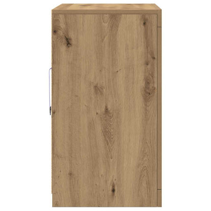 LED Sideboard 2 pcs 41 x 37 x 67 cm Engineered Wood Artisan Oak