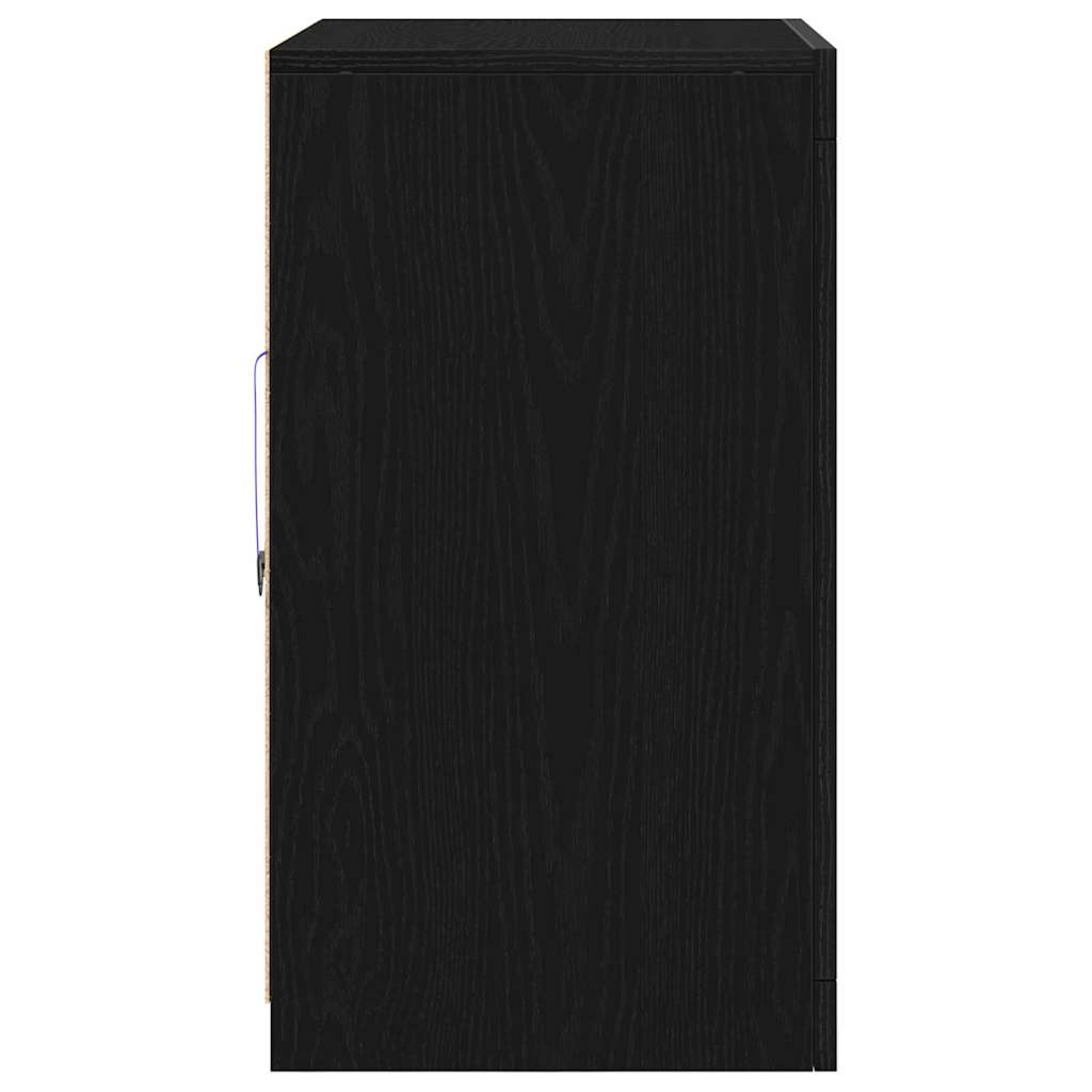 LED Sideboard 2 pcs Black Oak 41 x 37 x 67 cm Engineered Wood