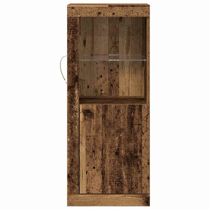 LED Sideboard Brown 41 x 37 x 100 cm Engineered Wood