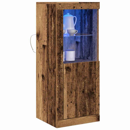LED Sideboard Brown 41 x 37 x 100 cm Engineered Wood