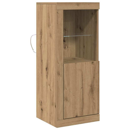 LED Sideboard Brown 41 x 37 x 100 cm Engineered Wood