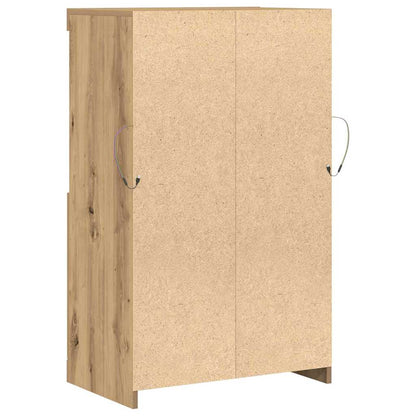 LED Sideboard Brown 60 x 37 x 100 cm Engineered Wood