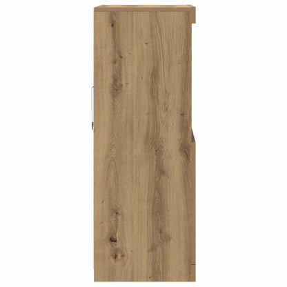 LED Sideboard Brown 60 x 37 x 100 cm Engineered Wood