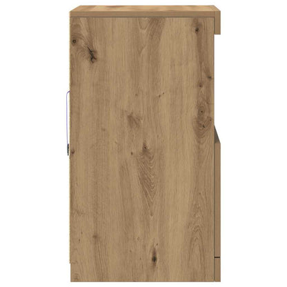 LED Sideboard Artisan Oak 41 x 37 x 67 cm Engineered Wood