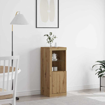 LED Sideboard Artisan Oak 41 x 37 x 100 cm Engineered Wood