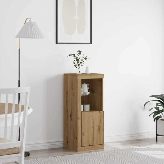 LED Sideboard Artisan Oak 41 x 37 x 100 cm Engineered Wood