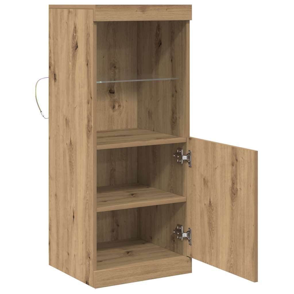 LED Sideboard Artisan Oak 41 x 37 x 100 cm Engineered Wood