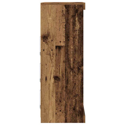 LED Sideboard Old Wood 60.5 x 37 x 100 cm Engineered Wood