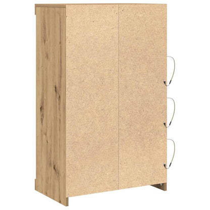 LED Sideboard Artisan Oak 60.5 x 37 x 100 cm Engineered Wood