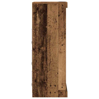 LED Sideboard Old Wood 41 x 37 x 100 cm Engineered Wood