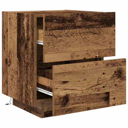 Bedside Cabinet Old Wood 45 x 40 x 55 cm Engineered Wood