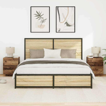 Bedside Cabinet 2 pcs Old Wood 45 x 40 x 55 cm Engineered Wood